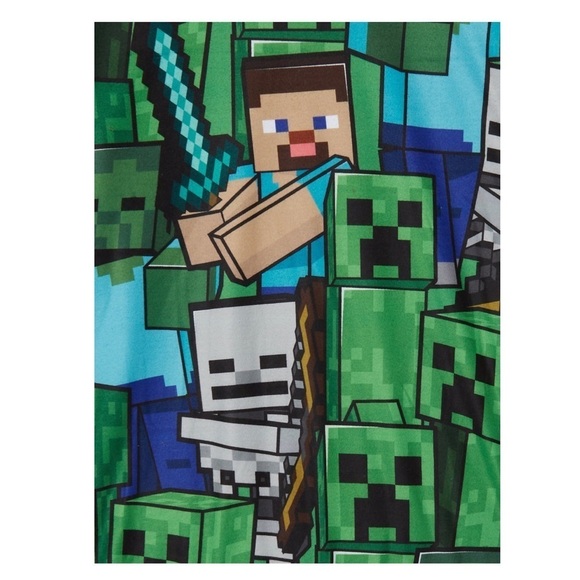 MINECRAFT Boys Long Sleeve Pajama set - Picture 3 of 4
